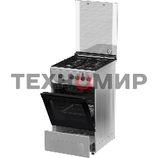 Плита газовая Darina 1D1 GM 241 014 Х нержавеющая сталь/черный, конфорок 4 шт, духовка 50 л, 50 см x 85 см x 60 см