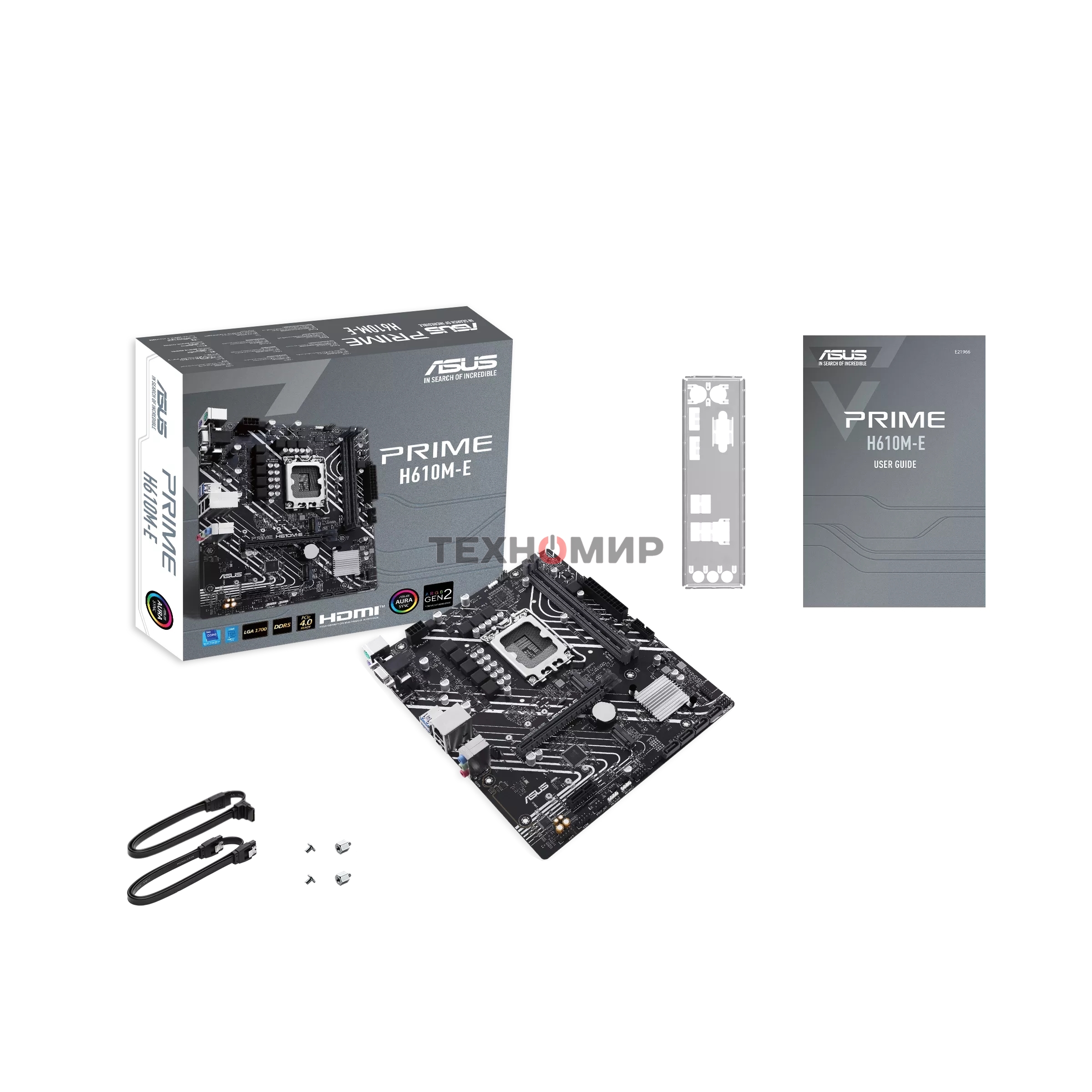 Материнская плата ASUS PRIME H610M-E-CSM, LGA 1700, Intel H610, 2xDDR5, 4xSATA, 2xM.2 PCIe 3.0 (x2, x4), 1xPCIe 4.0 x16, 1xPCIe x1, 1xHDMI, 1xDP, 1xVGA, 2xUSB-A 2.0, 2xUSB-A 3.2 Gen 1, 1x 1Gb LAN, 3x3.5 мм, 7.1, mATX