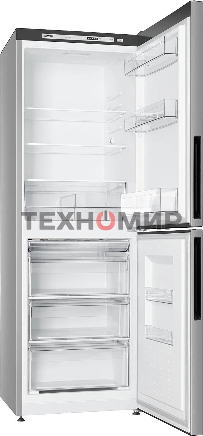Холодильник Atlant 4612-181 серебристый двухкамерный 182/119л морозилка снизу
