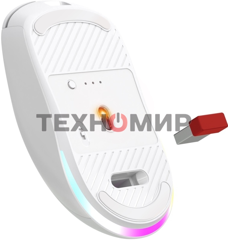 Мышь беспроводная/проводная Defender Stone GM-551 белый, 7200 dpi, радиоканал, Bluetooth, USB, кнопки - 7