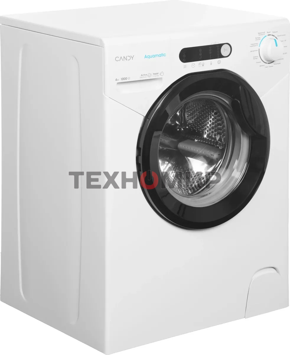 Стиральная машина CANDY AQUE 1043DR-07 белый, загрузка фронтальная 4 кг, 1000 об/мин, класс: А