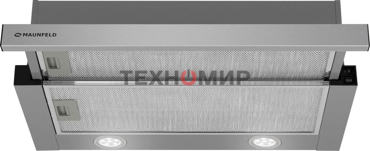 Вытяжка встраиваемая Maunfeld VS Light 60 нержавеющая сталь, 60 см, 520 куб. м/ч, 56 дБ