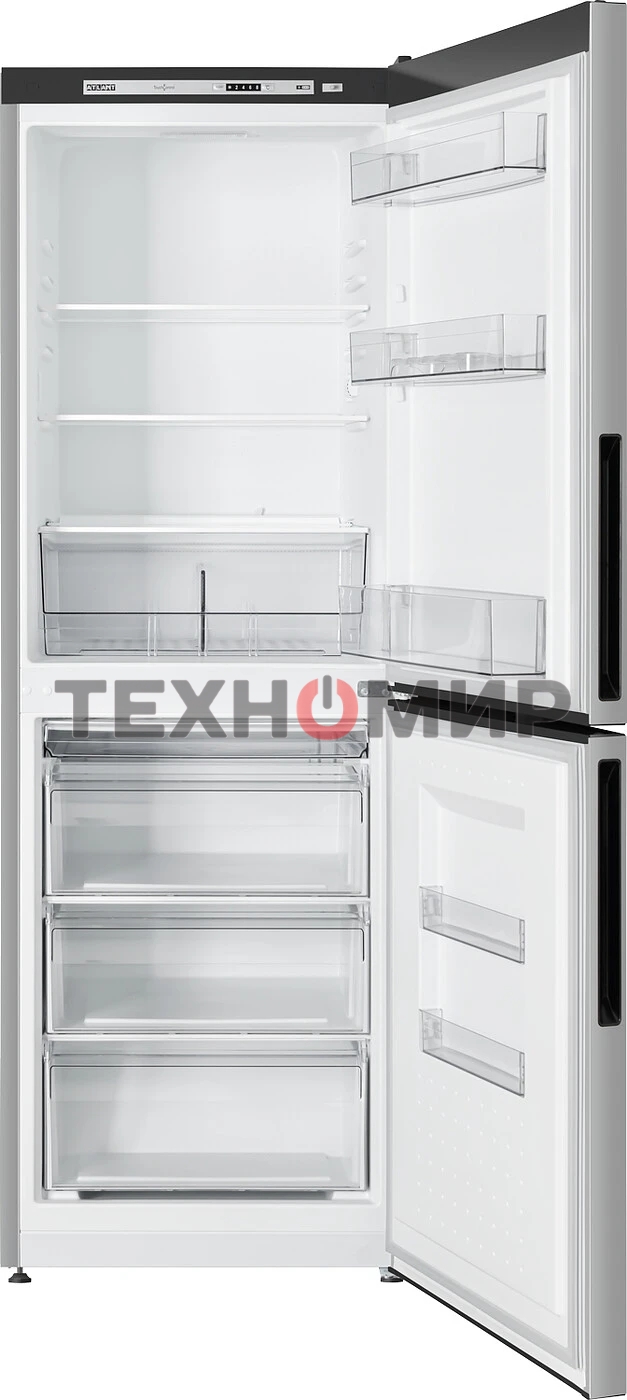 Холодильник Atlant 4612-181 серебристый двухкамерный 182/119л морозилка снизу