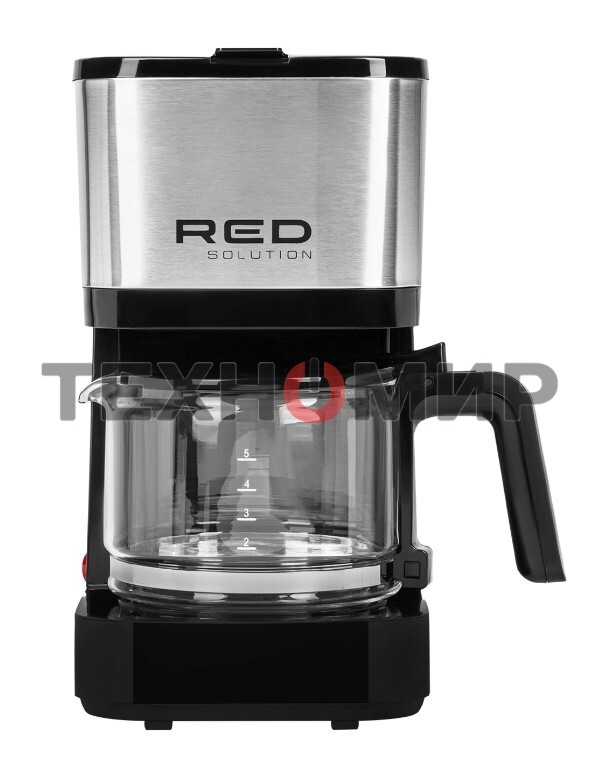 Кофеварка капельная Red Solution RCM-M1528 черный/серебристый, исп. кофе - молотый, 0.6 л, 600 Вт.