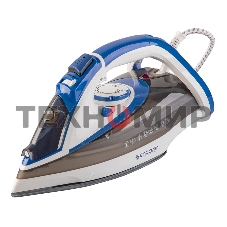 Утюг электрический Endever Delta-231, белый/синий/черный, 3000 Вт, Подача пара до 75 г/мин, Паровой удар до 190 г/мин, 10 шт/уп