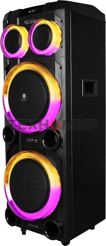 Колонка портативная Ural 23 черный 2000W 1.1 BT/3.5Jack/USB-C 15м 7000mAh (УРАЛ МОЛОТ 23)