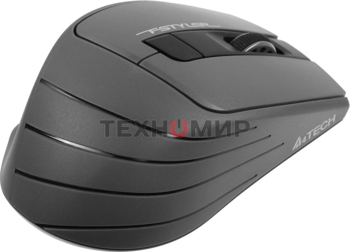 Мышь беспроводная A4Tech Fstyler FG30 серый, 2000 dpi, радиоканал, USB, кнопки - 5
