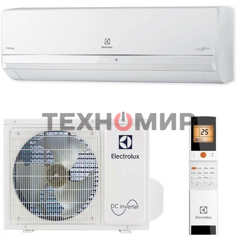 Наружный блок сплит-системы Electrolux EACS/I-24HVI/N8_21Y/out инвертор, 24000 BTU, 70 м², охлаждение, обогрев, осушение