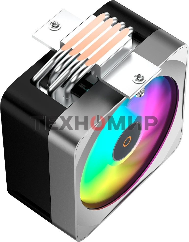 Кулер для процессора Ocypus Delta A40 EX BK Digital, 120мм ARGB FAN, Top Display Panel, 4 HEAT PIPES, 4-PIN PWM, 500-1800 RPM, 29DBA, HYDRO BEARING, LGA115X/1200/1700/18XX, AM4/AM5