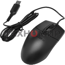 Мышь проводная A4Tech OP-720S черный, 1200 dpi, USB, кнопки - 3