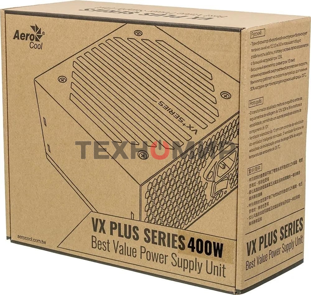 Блок питания Aerocool/Formula VX-400 PLUS, 400Вт, 120мм, черный