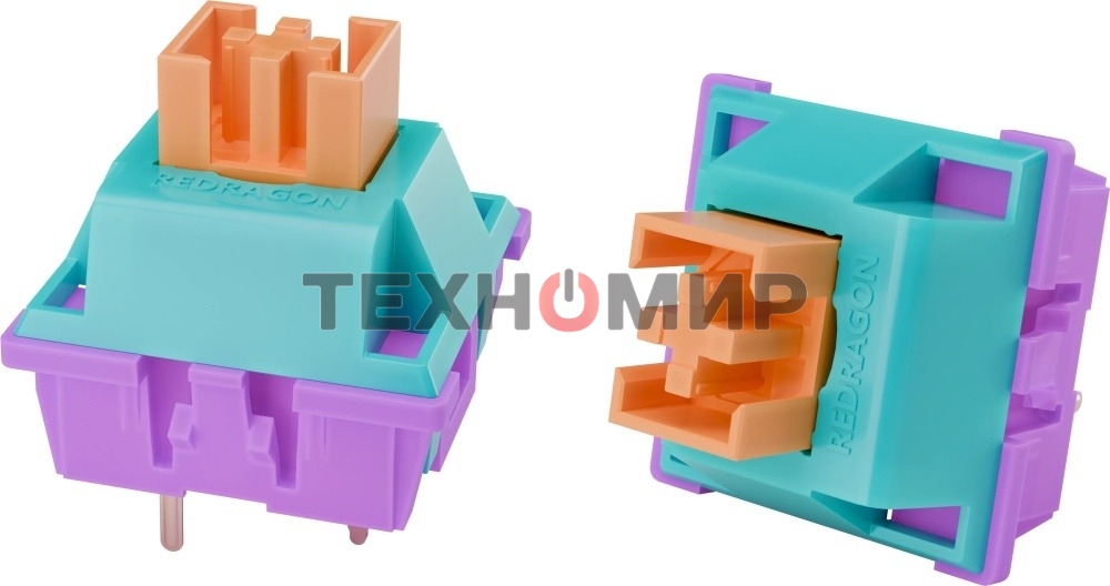 Переключатели Redragon Bullet R фиол.-голуб.,24 шт.