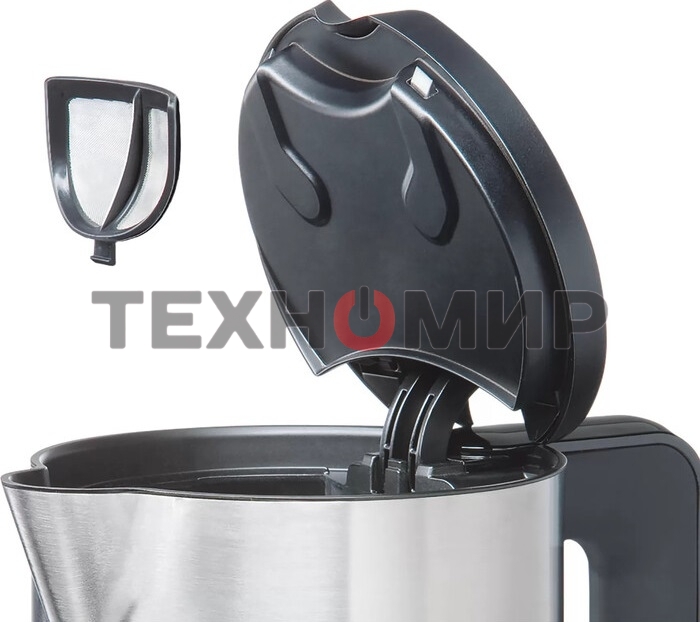 Чайник электрический Bosch TWK8611P 1.5 л, 2400 Вт, белый/серебристый (корпус: нержавеющая сталь)