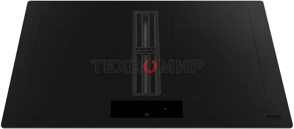 Варочная поверхность со встроенной вытяжкой Smeg HOBD382MB2, 83 см, индукция, слайдерное управление, 4 зоны нагрева, 9 уровней мощности, автоматическое определение посуды, таймер, быстрый старт, индикация остаточного тепла, 650 м3/ч, 8 скоростей + 2 интен