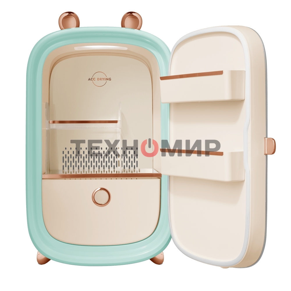 Мини-холодильник для косметики Maunfeld MFF43GN мятный 12.3л