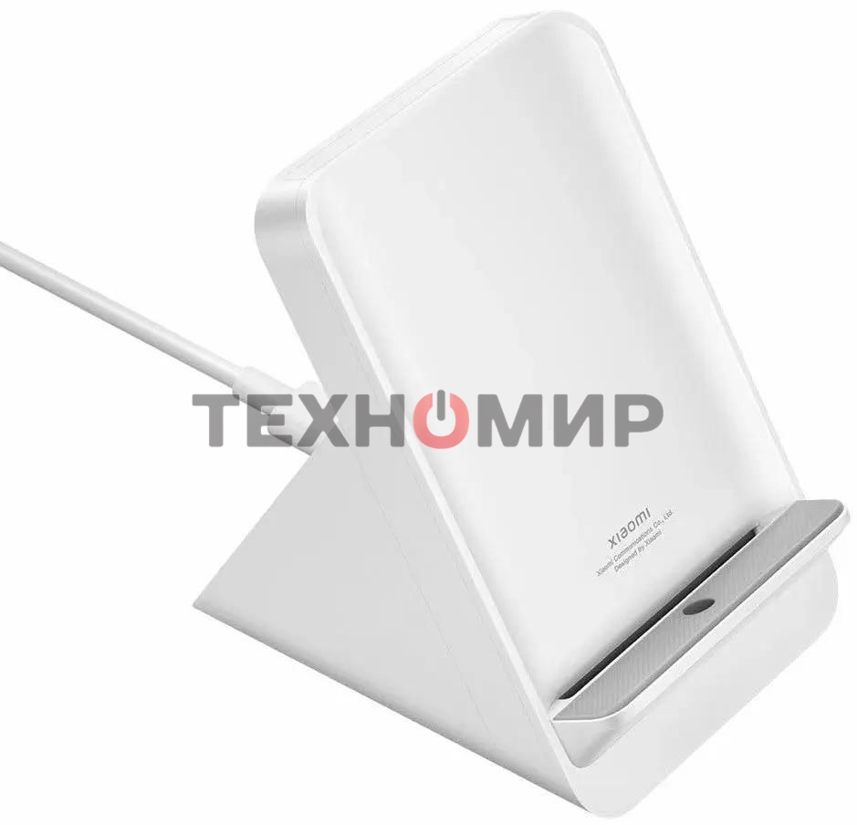 Беспроводное зарядное устройство Xiaomi Mi 80W Adaptive Wireless Charging Stand, USB type-C, 80Вт, 3A, белый