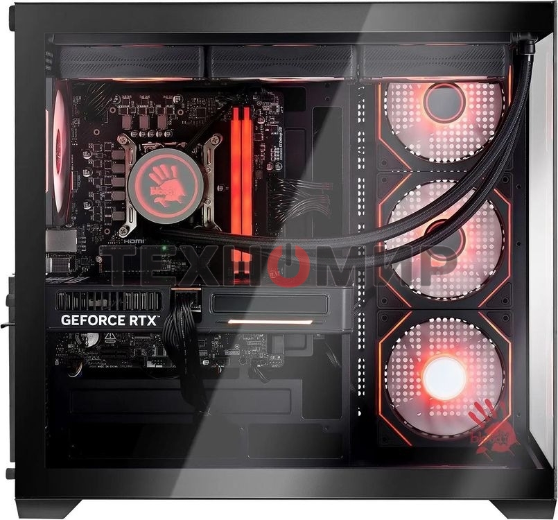 Компьютер Bloody BD-PC RAB84V2 TWR Ryzen 5 7500F (3.7) 32Gb SSD 1Tb RTX 5060TI 8Gb Win 11H 64 2.5xGbitEth 650W черный (RUS) (2142124)