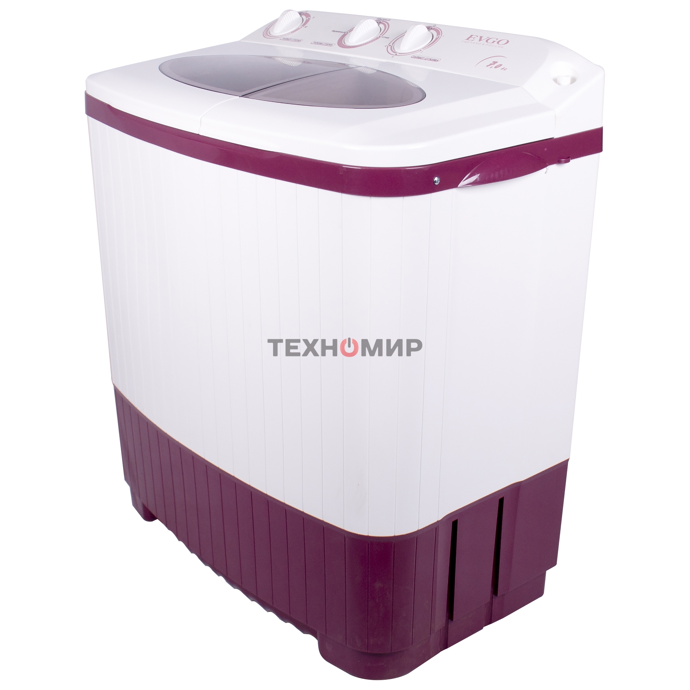 Стиральная машина EVGO WS-70PET белый, загрузка вертикальная 7 кг, 1350 об/мин, класс: А