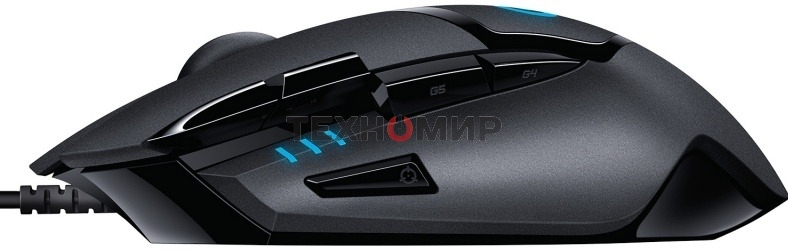 Мышь проводная Logitech G402 Hyperion Fury, черный, 4000 dpi, USB, кнопки - 8