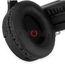 Гарнитура накладные Digma BT-16 черный беспроводные bluetooth оголовье