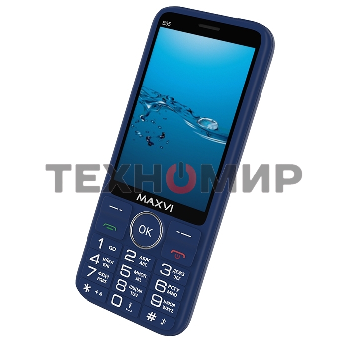 Мобильный телефон Maxvi B35 синий