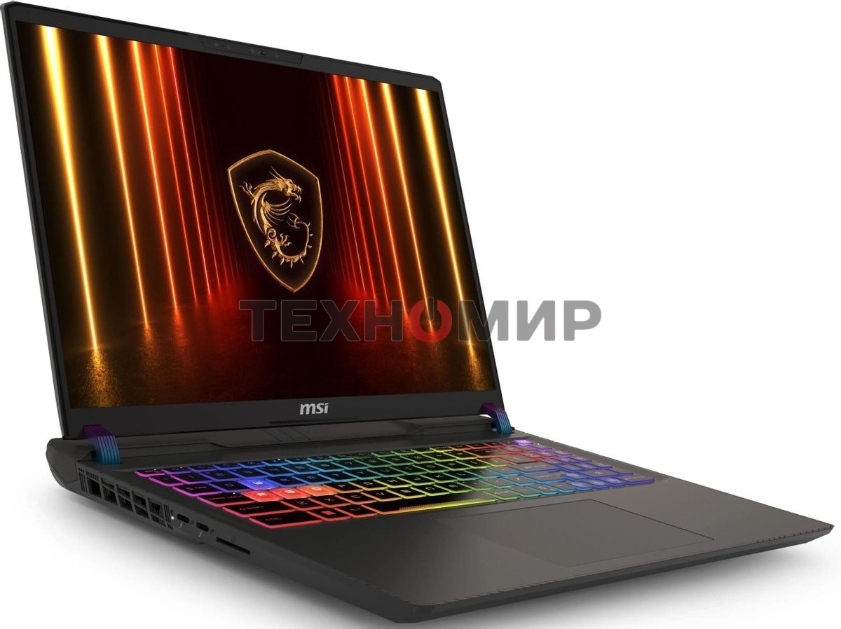 Ноутбук MSI Vector HX AI A2XWHG-080XRU серый Core Ultra 7 255HX 32Gb SSD 1Tb NVIDIA GeForce RTX 5070Ti 12Gb 16