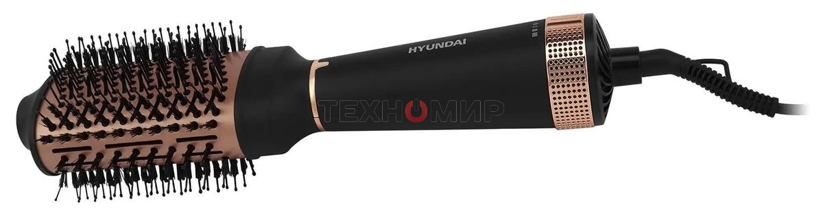 Фен-щетка Hyundai H-HB0115 черный, 1200 Вт, ионизация