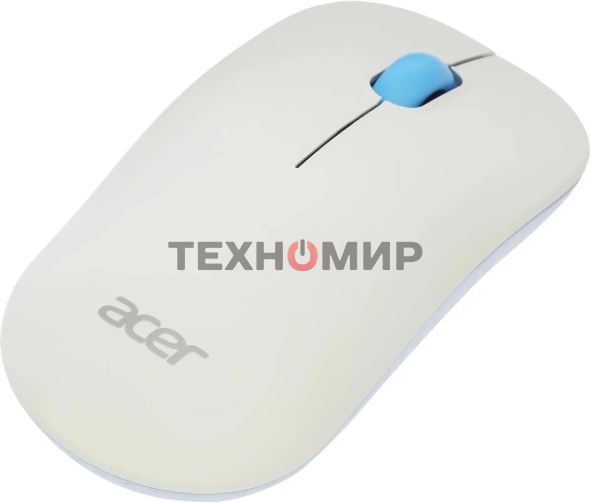 Мышь беспроводная Acer OMR205 белый/голубой, 1200 dpi, радиоканал, USB, кнопки - 3