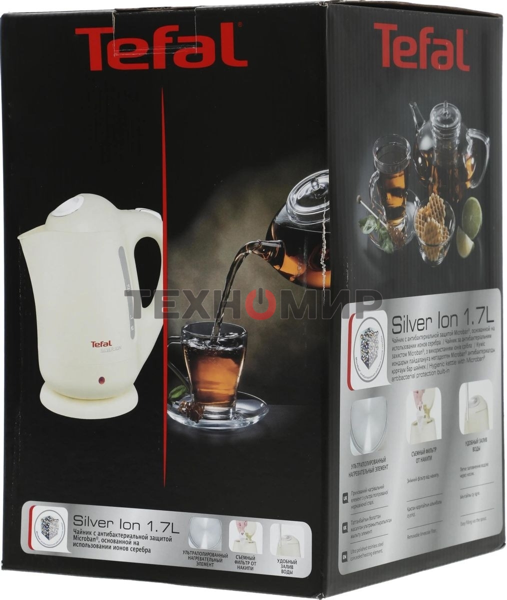 Чайник электрический Tefal BF925232, 2400 Вт, песочный