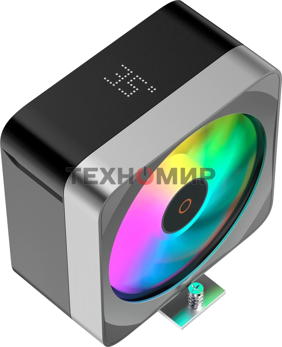 Кулер для процессора Ocypus Delta A40 EX BK Digital, 120мм ARGB FAN, Top Display Panel, 4 HEAT PIPES, 4-PIN PWM, 500-1800 RPM, 29DBA, HYDRO BEARING, LGA115X/1200/1700/18XX, AM4/AM5