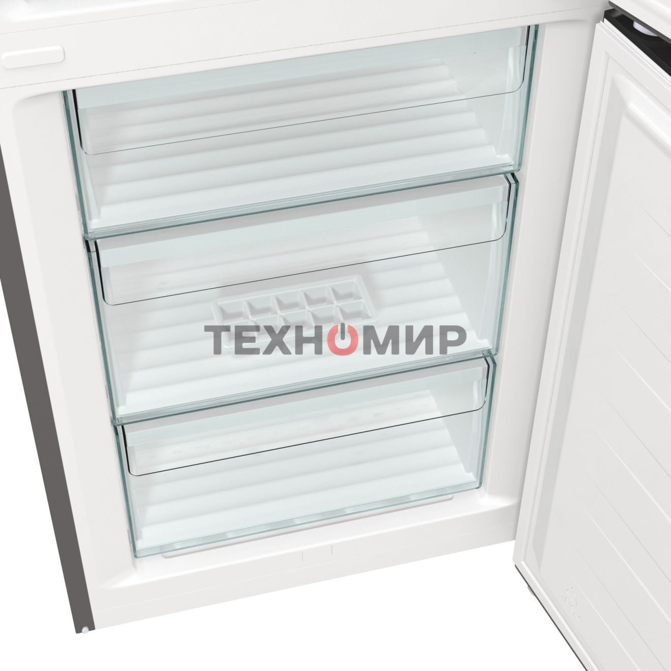 Холодильник Gorenje NRKE62XL серебристый металлик двухкамерный 203/99л морозилка снизу, No Frost