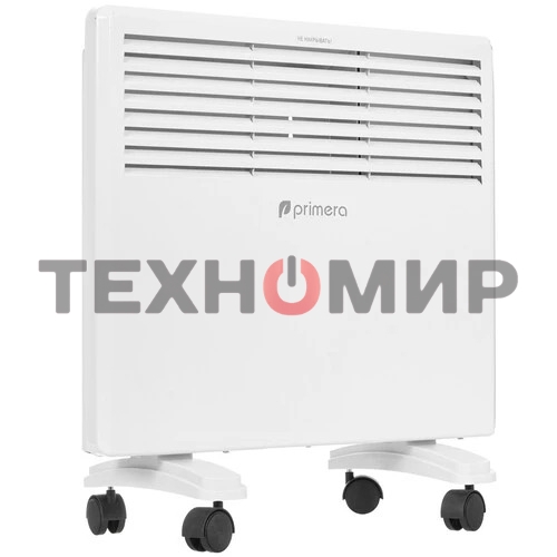 Конвектор электрический Primera PHP-1000-MWB, белый, 1000 Вт, 15 м2, термостат
