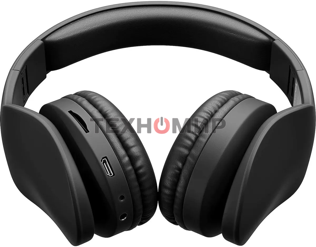 Гарнитура накладные Digma BT-17 черный беспроводные bluetooth оголовье