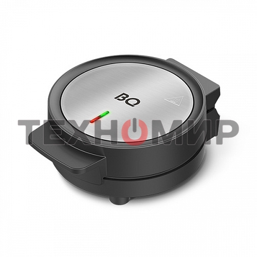 Вафельница BQ ST1009 черный/стальной, WAFFLE. 1000 Вт, приготовление 4 вафель одновременно, антипригарное покрытие панелей Non-Stick PRO, равномерный нагрев, теплоизолированная ручка, противоскользящие ножки, 2 индикатора работы: нагрева и питания, диапаз