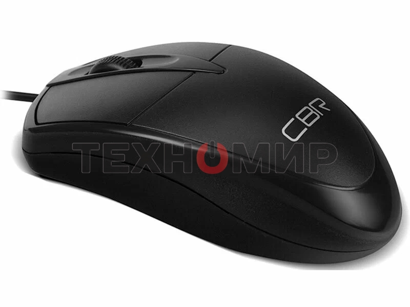Мышь проводная CBR CM 121 черный, 1000 dpi, USB, кнопки - 3