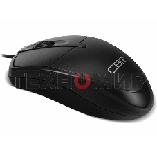 Мышь проводная CBR CM 121 черный, 1000 dpi, USB, кнопки - 3