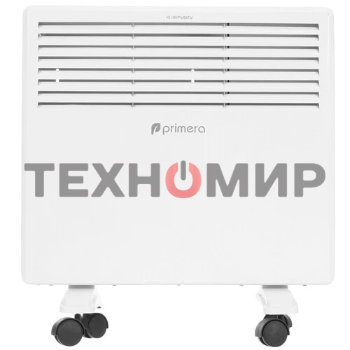 Конвектор электрический Primera PHP-1000-MWB, белый, 1000 Вт, 15 м2, термостат