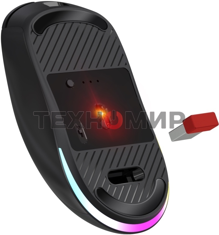 Мышь беспроводная/проводная Defender Stone GM-551 черный, 7200 dpi, радиоканал, Bluetooth, USB, кнопки - 7