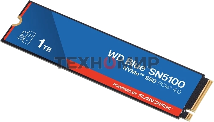 Накопитель SSD WD 1TB M.2 2280 NVMe PCIE 4.0 x4 7100/6700 BLUE SN5100