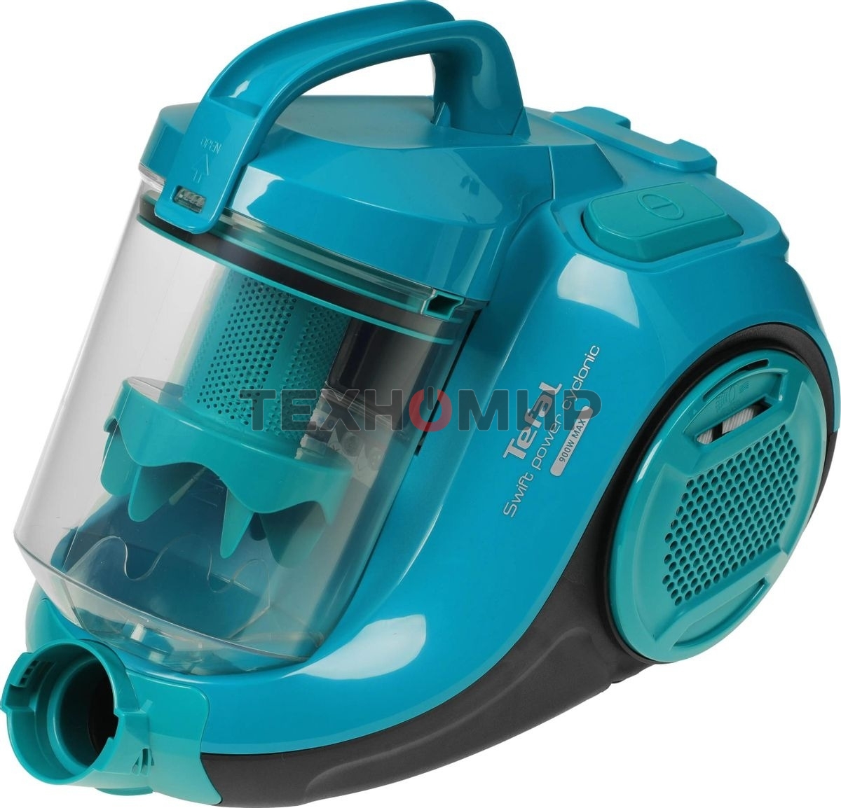 Пылесос Tefal TW2922EA бирюзовый/черный, 750/2100Вт, уборка сухая, пылесборник контейнер 1.5л