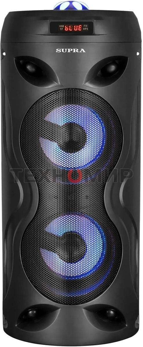 Акустическая система SUPRA SMB-330, 20Вт, с караоке, Bluetooth, FM, USB, черный