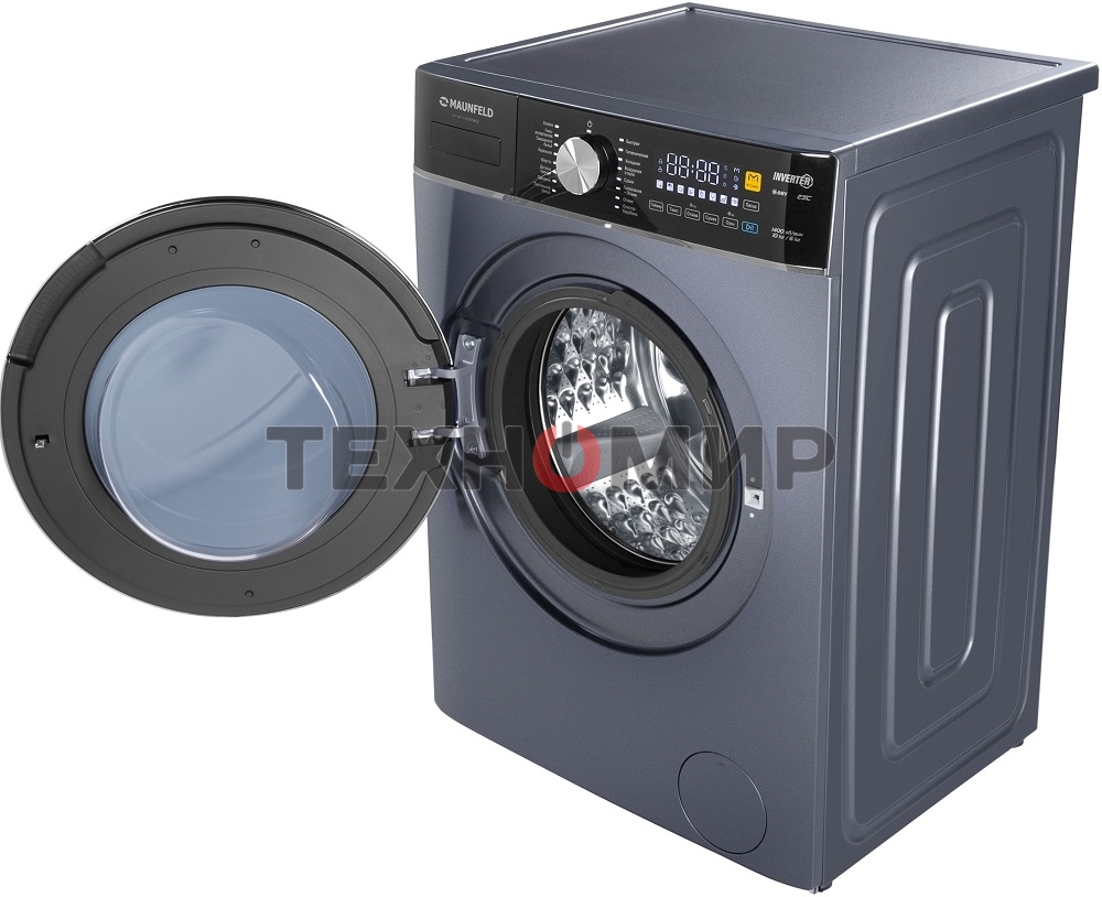 Стирально-сушильная машина Maunfeld MFWD14106SB03 темно-серебристый, загрузка фронтальная 10 кг, 1400 об/мин., класс: В