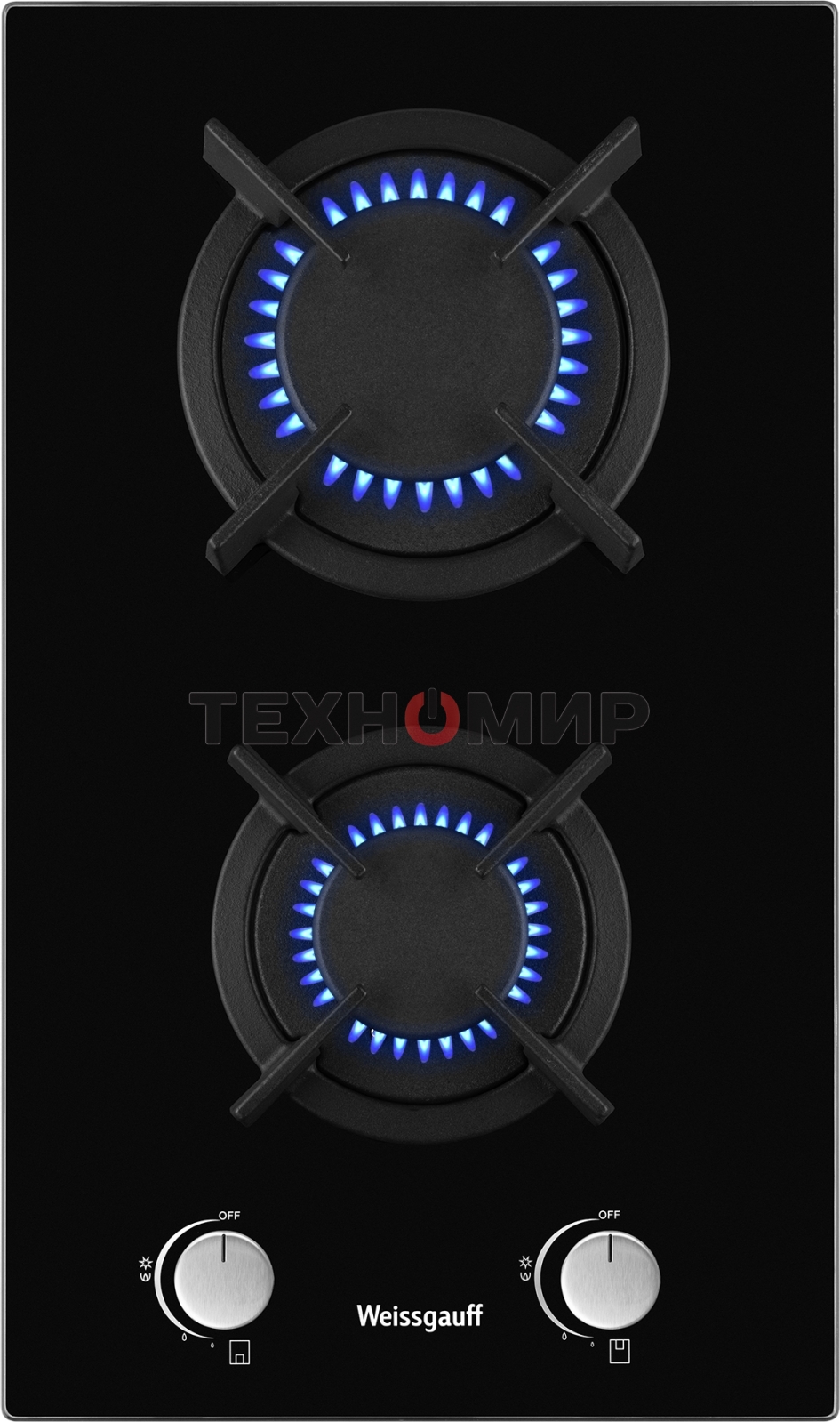 Газовая варочная панель Weissgauff HGG 320 BGR независимая, черный
