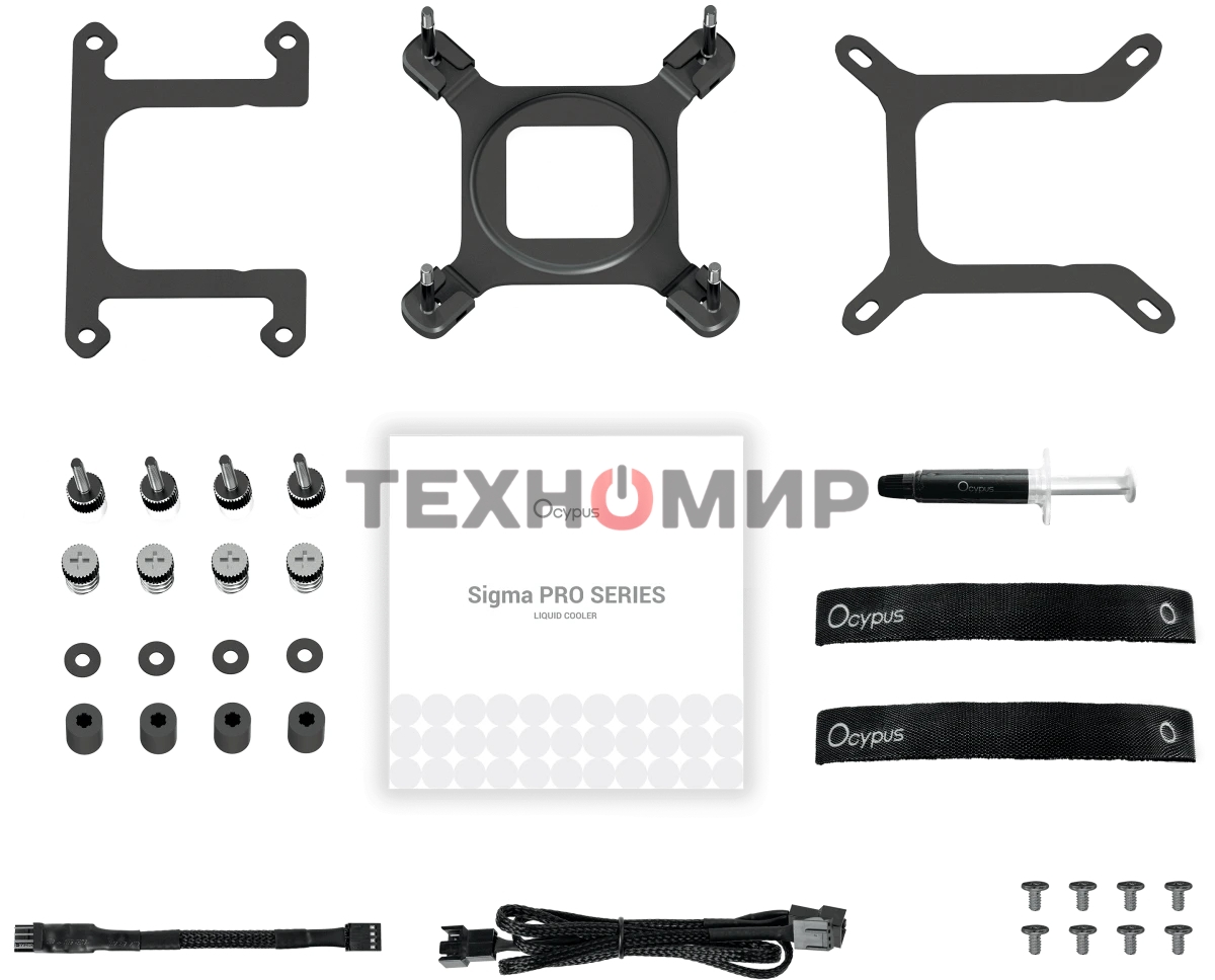 Система охлаждения Ocypus Sigma L24 PRO BK IPS Display/черный/290W/All Intel/AMD AM*/Screws