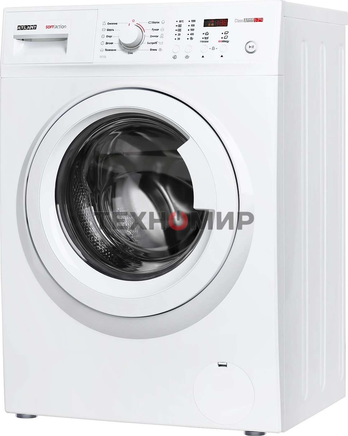 Стиральная машина Atlant СМА 70С105-00 белый, загрузка фронтальная 7 кг, 1000 об/мин., класс: А+++