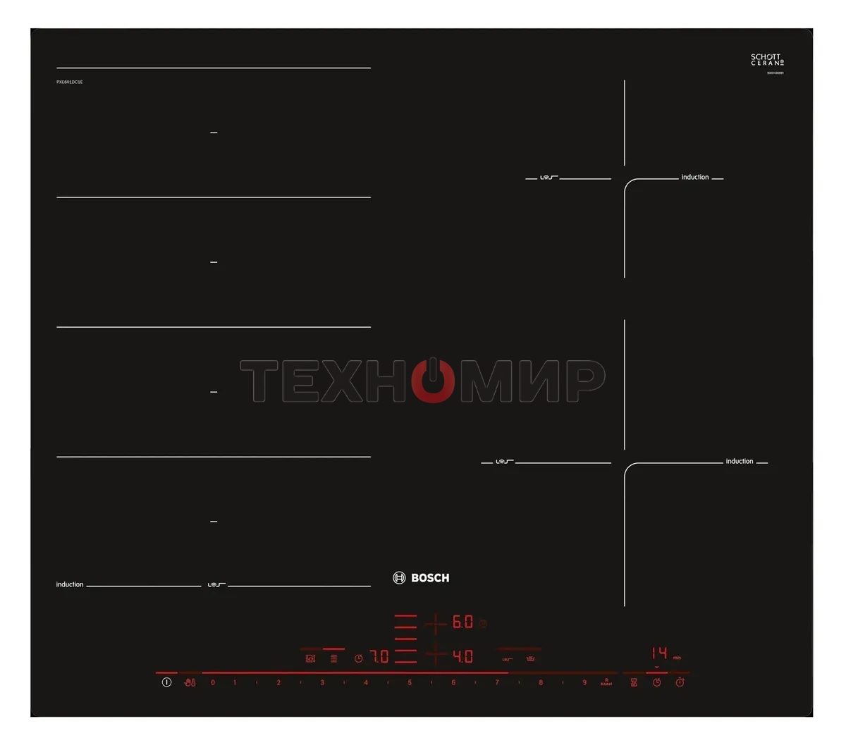 Варочная поверхность Bosch PXE601DC1E