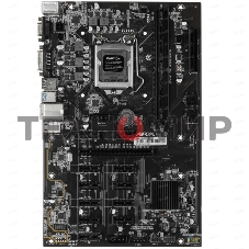 Материнская плата AFOX AFB250-BTC12EX, LGA 1151, Intel B250, 2xDDR4, 4xSATA, 1xPCIe 3.0 x16, 11xPCIe x1, 1xDVI-D, 1xVGA, 1x 100Mb LAN, 2xUSB-A 2.0, 2xUSB-A 3.2 Gen 1, ATX