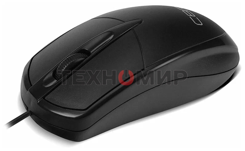 Мышь проводная CBR CM 121 черный, 1000 dpi, USB, кнопки - 3