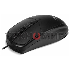 Мышь проводная CBR CM 121 черный, 1000 dpi, USB, кнопки - 3