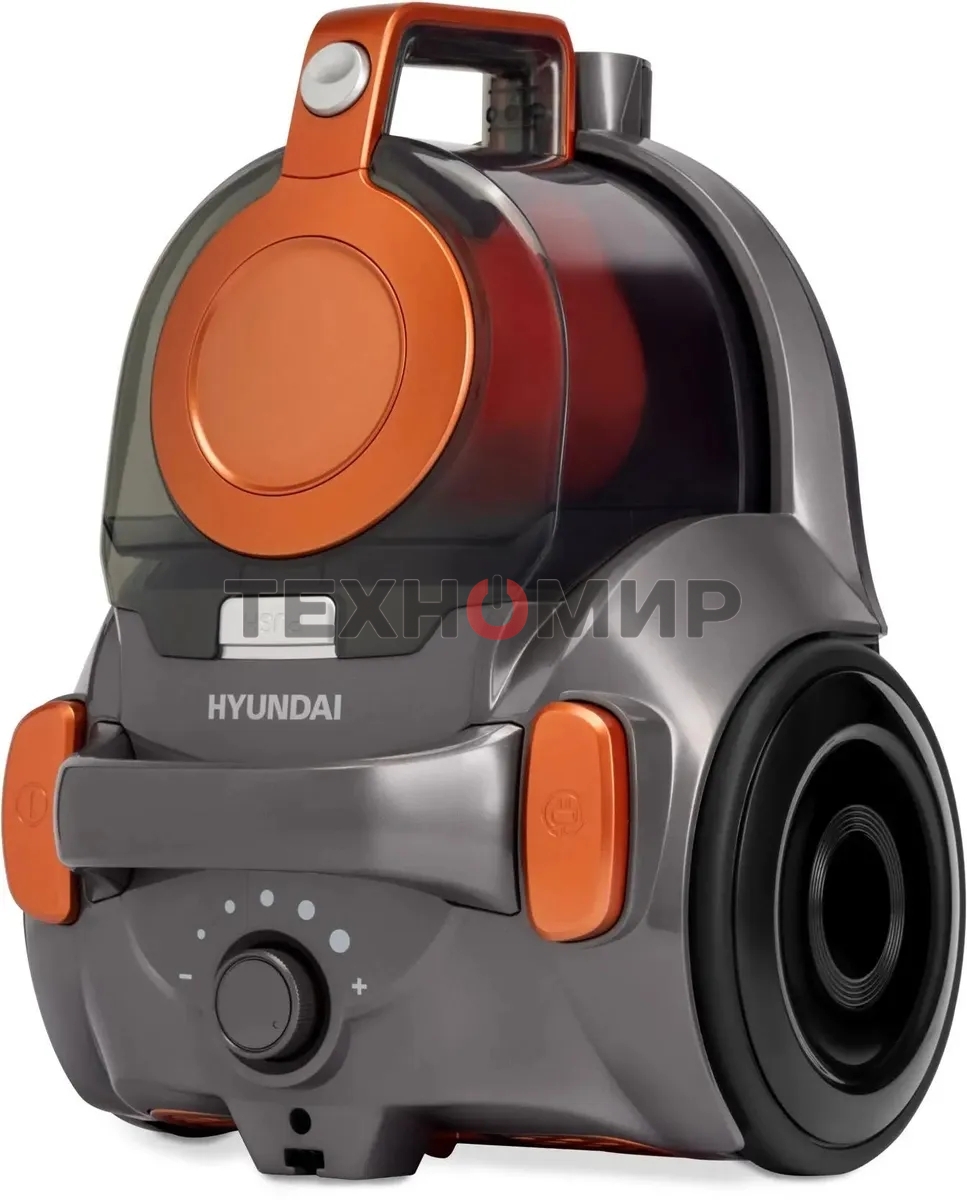 Пылесос Hyundai HYV-C5450 черный/оранжевый, 380/2200 Вт, уборка сухая, пылесборник контейнер 2.5 л